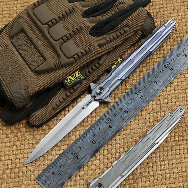 STEDEMON E01S tactics folding knife VG10 blade KVT ball bearing titanium handle camping hunting outdoor Survival knives EDC Tools