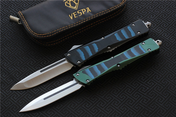 High quality VESPA Knife Blade:D2(S/E,D/E) Handle:Aluminum+TC4+G10,Outdoor camping survival knives EDC tools