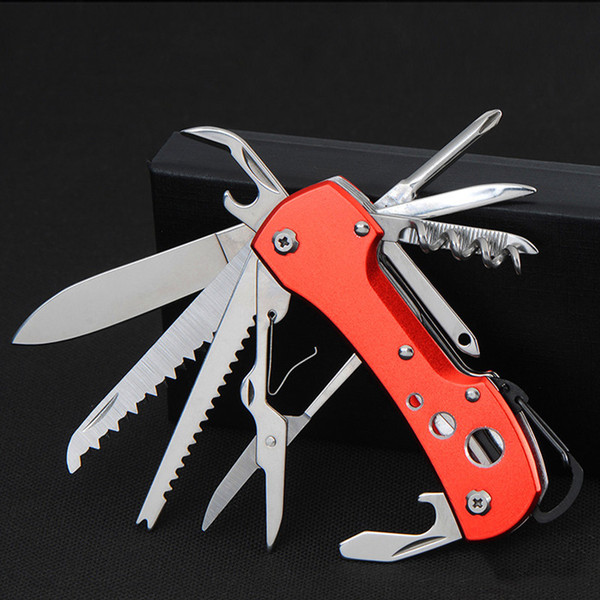 Red Knives Pocket/Folding Knife 91mm Multifunctional Stainless Steel Survival Outdoors Folding Army Knife Free Shipping