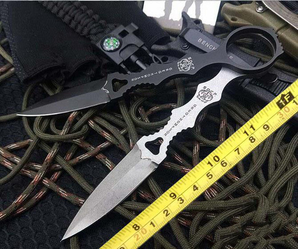 bm 176 178 High quality BM D2 blade bm178 bm176 tactical flying knife defensive fighting dagger with quick pull K sheath 1pc