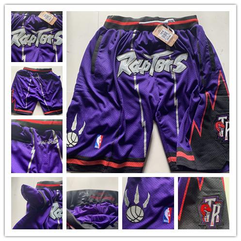 2019 Toronto JUST DON Shorts Hip Hop Motion Wind rocket Shorts Stripe Network Lining Split Joint Raptors Pants Man Basketball Pants