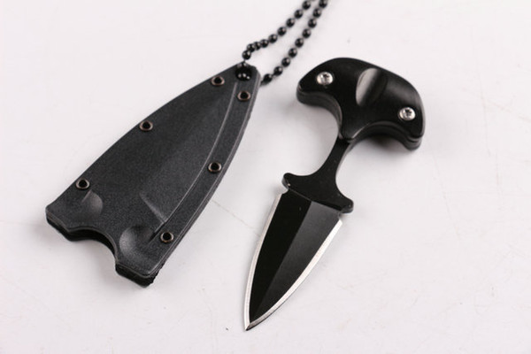 Newest Cold steel style URBAN PAL 43LS small Fixed blade knife karambit pocket knife tactical knife with K sheath and necklace B283L