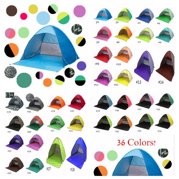 Automatic Open Tent Instant Portable Beach Tent Shelter Mini Hiking Camping Anti-UV Family Easy Open Camping Tents