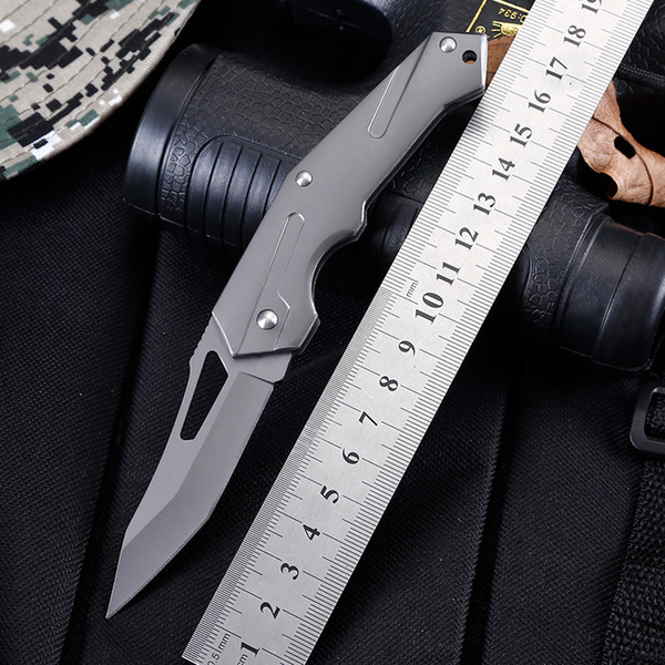 High Hardness Light Weight Folding Knife Pocket Knife 7CR13MOV 58HRC Aviation Alloy Handle Blade Utility Outdoor Camping Knife