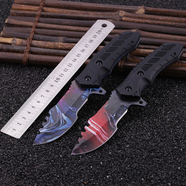Carefully High Hardness Survival Knife Cold Steel Survival Straight Knife 3CR13 57RC Steel Blade Outdoor Hunting Knife Knives