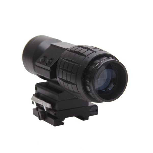 Funpowerland Tactical 3x Magnifier Scope mounts Flip To Side Quick release 20mm rail