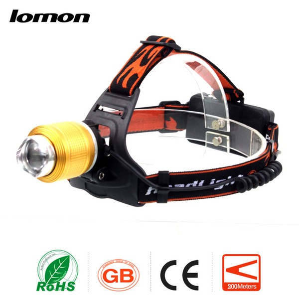 Zoom LED Headlamp Blue White Light Double Lights 18650 Rechargeable Headlight Super Bright Olight Bicycle Cycling Headtorch Head Light