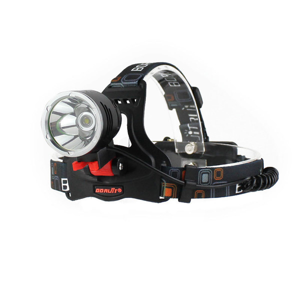 BORUIT Rechargeable 2500LM CREE XM-L2 L2 LED Headlamp Headlight Head Torch Equipped with 360 degree rotating base