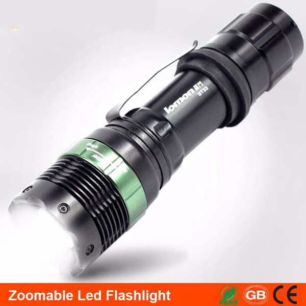 Zoomable LED Flashlight 18650 Rechargeable Torchlight Waterproof Handy Torch Camping Portable Light Aluminum Alloy Outdoors Cycling Torch