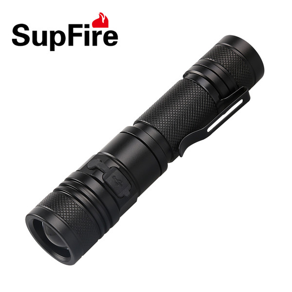 Zoom LED Flashlight Telescopic Zoomable Torch USB Charger Super Bright Strong Light L2 T6 Rechargeable Torchlight Bicycle Outdoor Sports