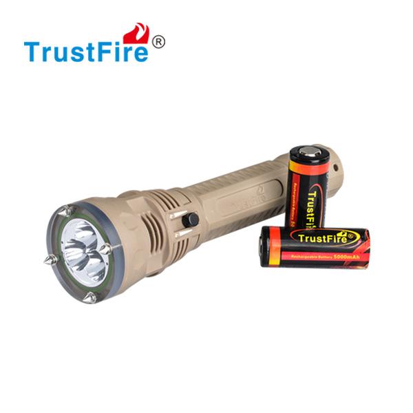 Professional Scuba Diving LED Flashlight Emergency LED Torch Higher Power Rechargeable Flash light LED Diving Lights Magnetic control Switch