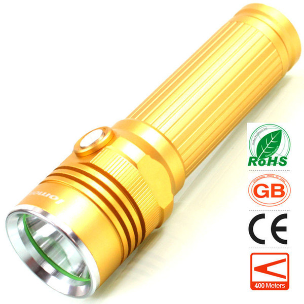 Rechargeable LED Flashlight 5 Modes CREE T6 High Power Super Bright Torch Cycling Hunting Hiking Camping Fishing Outdoor Sports Flash Light