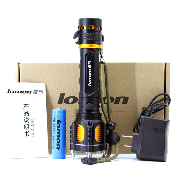 Multifunction LED Flashlight 1000 Lumens 10W CREE T6 18650 Rechargeable Torchlight Self-defense Olight Aluminum Alloy Outdoors Camping Light