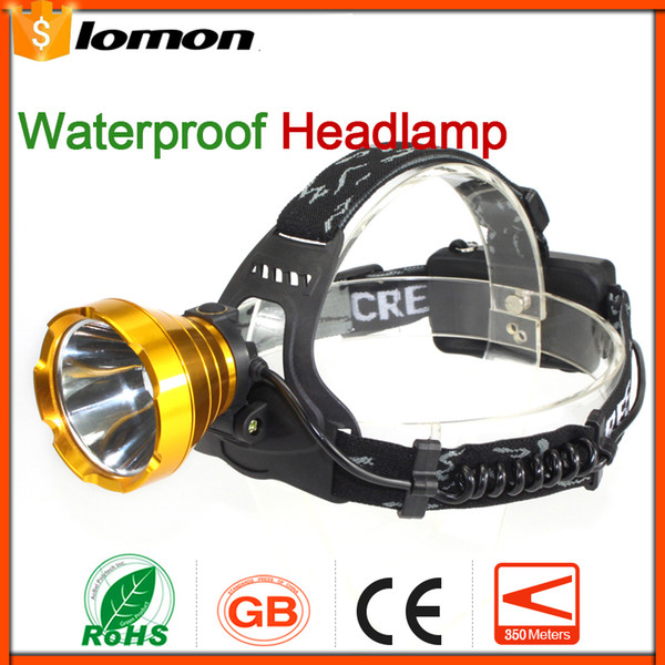 Rechargeable LED Headlamp *18650+Charger Waterproof Super Bright Headlight Outdoors Portable Light Bicycle Cycling Hiking Fishing Torchlight