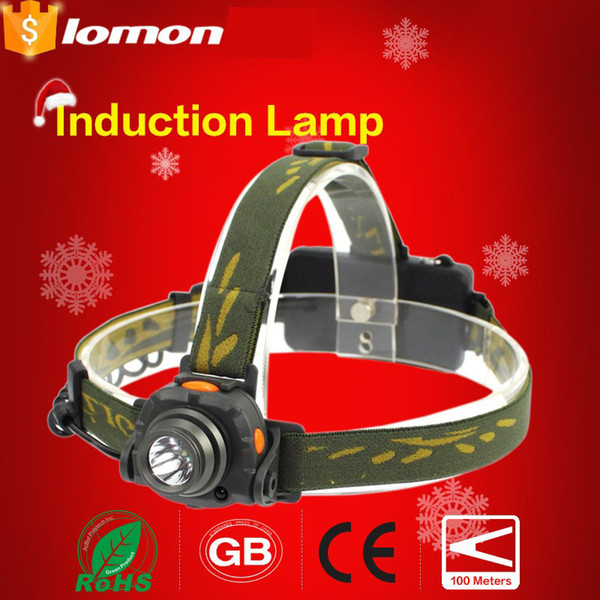 Induction Switch Lamp 3 Modes LED Headlamp CREE XPE Super Bright LED headlight Rechargeable Battery Head Light Outdoor Sports