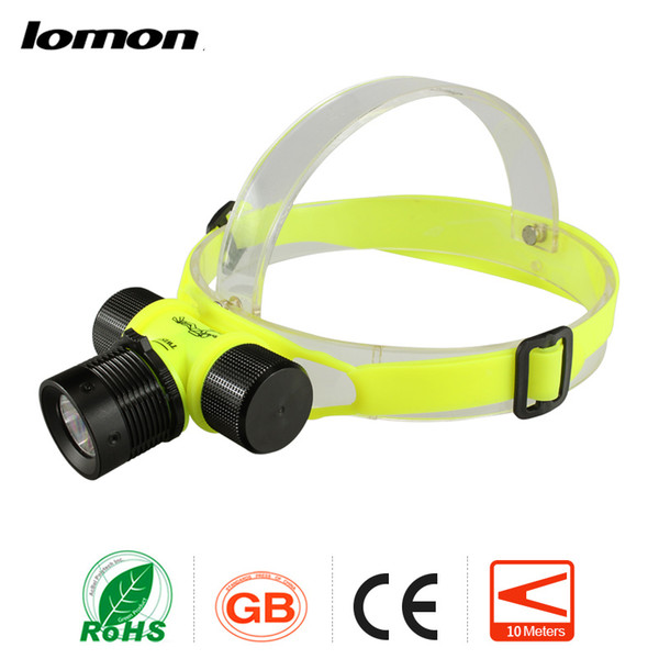 Scuba Diving LED Headlamp 18650 Rechargeable LED Headlight Underwater Torchlight Waterproof High Power Outdoors Portable Light Bicycle