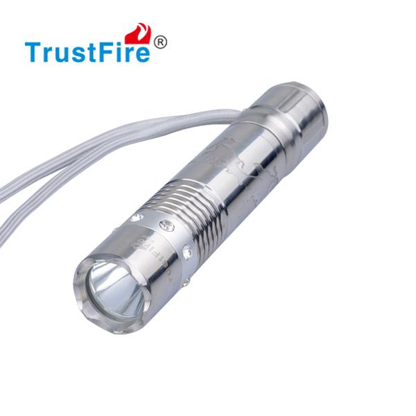 Mini LED Flashlight Stainless Steel XML T6 Pocket Handy Torch 18650 Rechargeable Flash Light Portable Camping Light Super Bright Torch Lamp