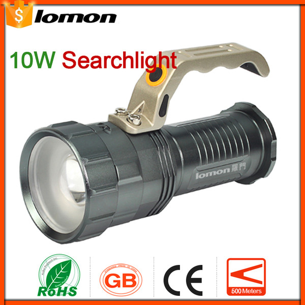 LED Searchlight x 18650 Battery +Charger Waterproof Night Garden Working Portable Light Rechargeable Multifunctional Flashlight Outdoors