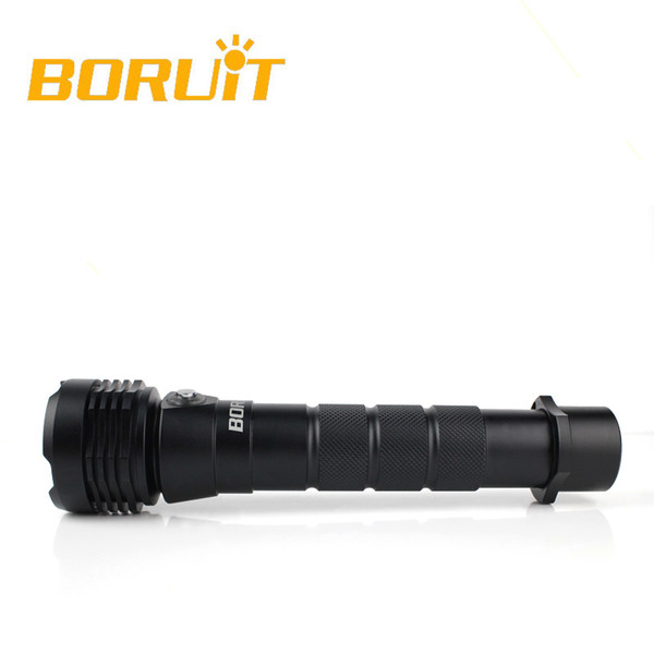 Boruit Underwater Waterproof 100m 3000 LM XM-L2 LED XHP50 IPX8 Scuba Diving Flashlight Torch recharger under water