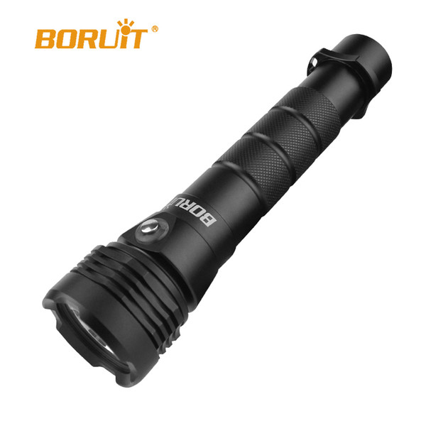 Boruit Underwater Waterproof 100m 3000LM XM-L2 LED XHP50 IPX8 Scuba Diving Flashlight Torch Charger+2*18650/26650 Rechargeable