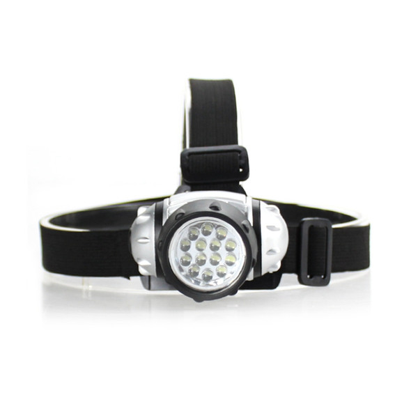 New 14 LED Headlamp 2 Modes Head Light Lamp Flashlight For Hiking Camping Night Fishing Waterproof Headlamp No 3 * AAA batteries