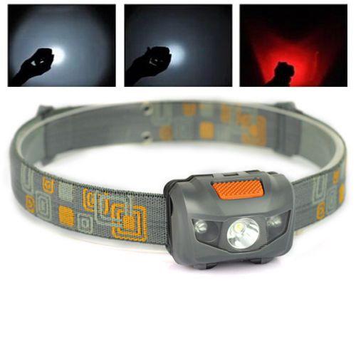 HOT 300LM Mini Super Bright Headlight R3 + 2 LED 4 mode Headlamp Head Torch Hiking Camping