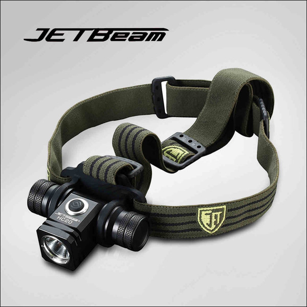 Brand JETBeam HC20 LED Headlamp 800 lumens CREE XM-L2 LED Headlight with Jetbeam 2400mAh 18650 Battery High quality Free Shipping