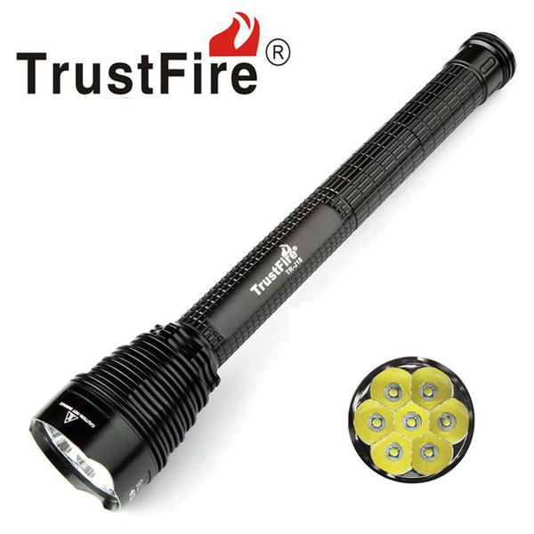 New Super Bright TrustFire TR-J18 8000 lumens 7*CREE XM-L T6 LED Flashlight 5-Modes Torch Light Hunting Hiking Camping