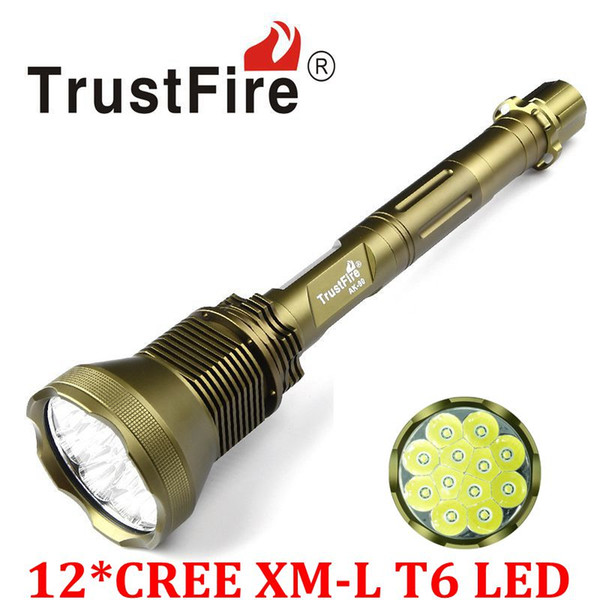 Brand TrustFire AK-90 12*CREE XM-L T6 LED Flashlight 13000 Lumen 5-Modes Super Bright Torches Free Shipping