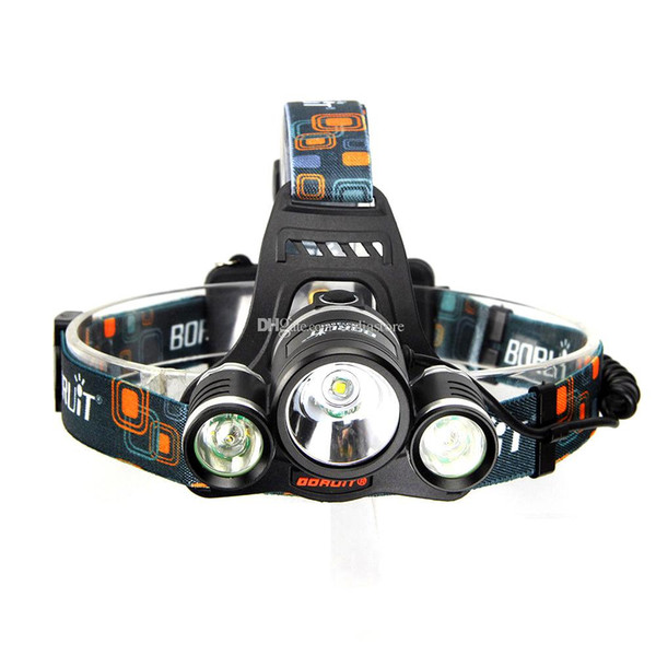 6000 Lumens 3 x XM-L T6 LED Headlight Head Lamp Flashlight F00202 SPDH