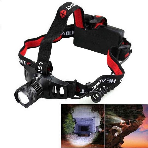 XPE Q5 LED Zoomable HeadLight HeadLamp 3 Mode Flashlight Torch 18650 F00224 SPDH