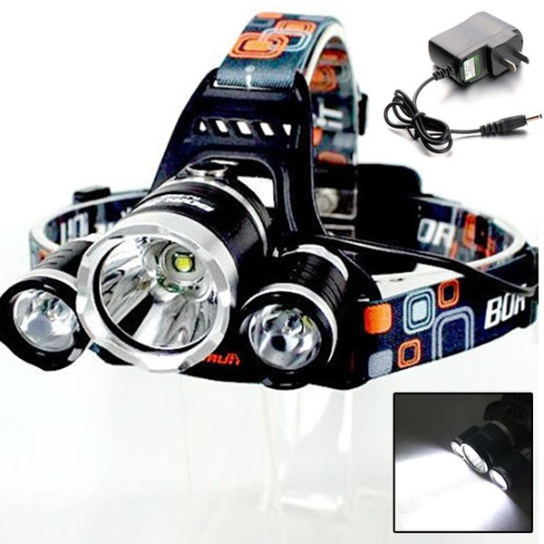 6000Lumen XM-L XML 3 x T6 LED Headlight Light Headlamp Lamp Flashlight F00127 SPDH