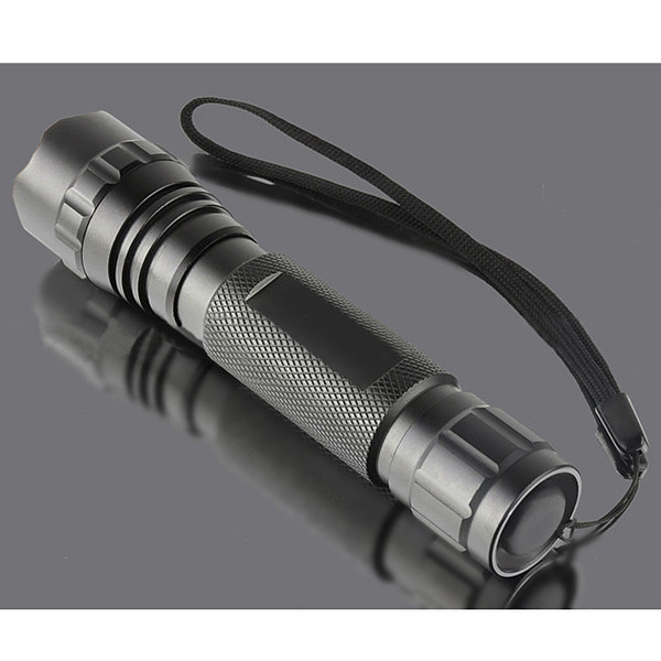 New XM-L T6 1000LM on/off Mode LED Black WF-501B 18650 Flashlight Torch F00294 SPDH