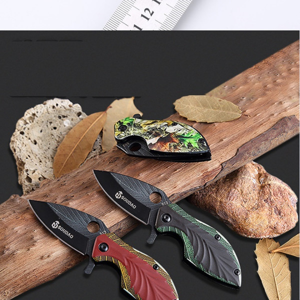 Top quality 440 Stainess Steel Material 58-60HRC Hardness 3D Printed Process Camping And Combat Outdoor Folding Knife