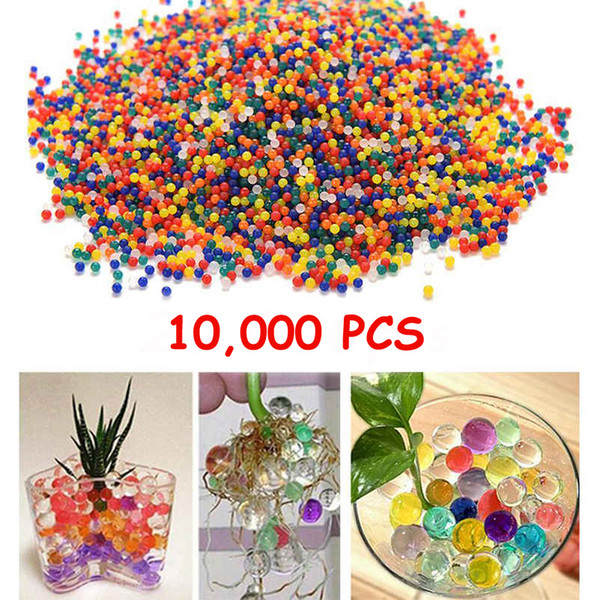 10000Pcs/Bag Color Water Crystal Ball Paintball balls Bullet Water Orbeez Toy Air Pisol Bibulous For Toy Crystal Mud Soil