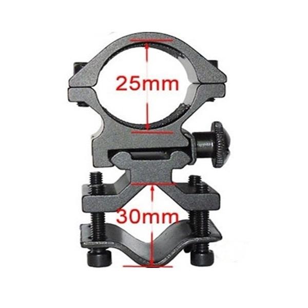 SKU562 25mm Ring scope mounts 20mm rail for flashlight Laser Torch Barrel Bracket