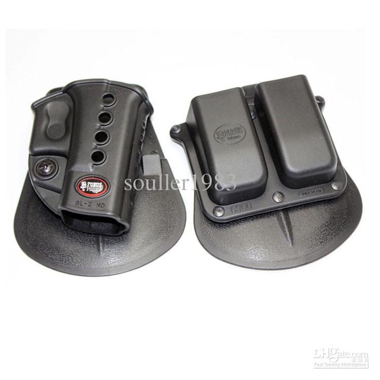 Fobus Evolution Holster RH Paddle GL-2 ND For G 17/19/22/23/27/31/32/34/35 6900RP Double Mag Pouch G 9& 40, H&K 9&40