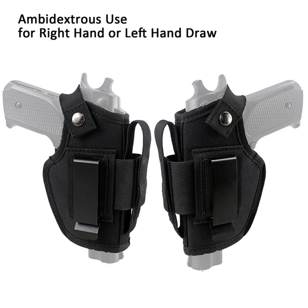 Concealed Carry Tactical Holster IWB OWB Pistol holster Gun Holster with Magazine Slot and Metal Clip