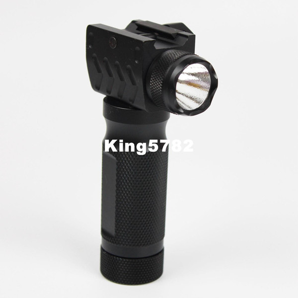 Foregrip Vertical Grip High Power LED Flashlight Fit 20mm QR Rail Mount