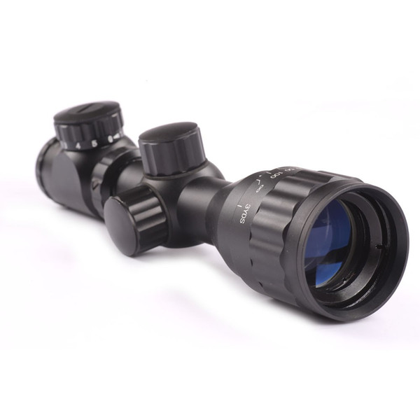 Hunting Rifle Scope 2-6x32 AOE Red Green Mil-dot Short Adjustable Sight Scope with Picatinny Rail Mount 20mm Sunshade Tube Lens