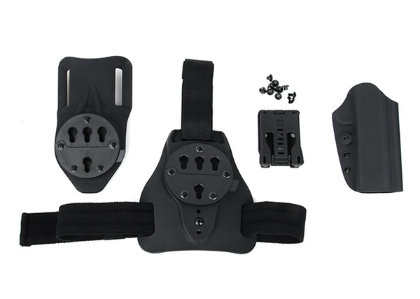 QD 1911 Kydex Holster Set Using for 1911 and Leg Plate and Waist Belt Three Purposes of Base Plate CL7-0086