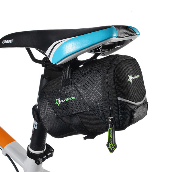 Wholesale Waterproof Mini Mountain Bike Saddle Bag Pouchs Road Bicycle Back Seat Tail Package Outdoor Cycling Mini Saddle Seatpost Bag