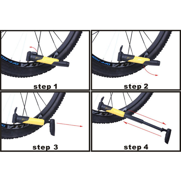 Wholsale Mini Portable Bike Pump Urltra-Light Bicycle Air Pump Mountain Bike Cycling Tire Inflator to Presta Conversion Bike Accessories