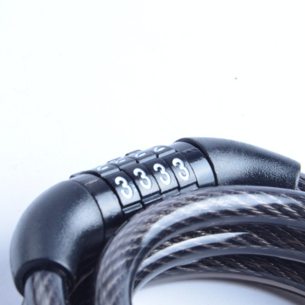 Mountain bike password lock burglar lock bicycle cable wire lock bicycle accessories