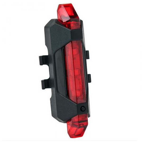 Portable USB Rechargeable Bike Bicycle Tail Rear Safety Warning Light Taillight Lamp Super Bright Waterproof Free Shipping