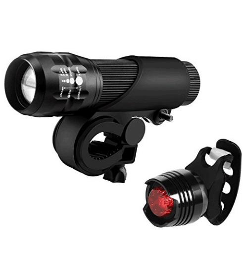 Waterproof Bike Lights, HeadLight and Gem Taillight Headlight and Taillight, Easy to Install or Remove