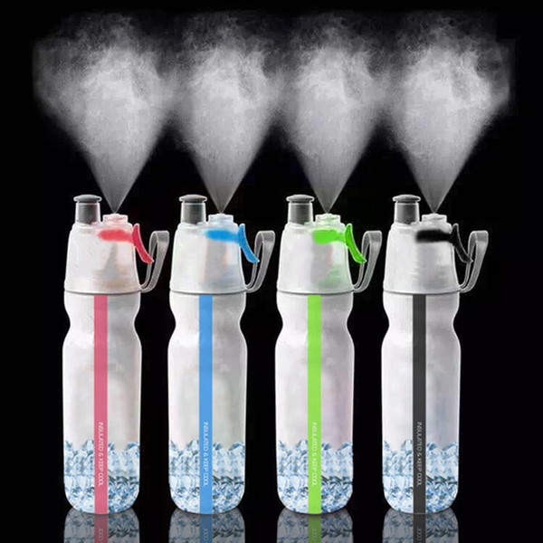 Double-deck Sports Drink Spray Water Keep Cold Cooler Bottle Cold Insulation Kettle Outdoor Bike Bicycle Cycling Hiking Sports Drink Bottle