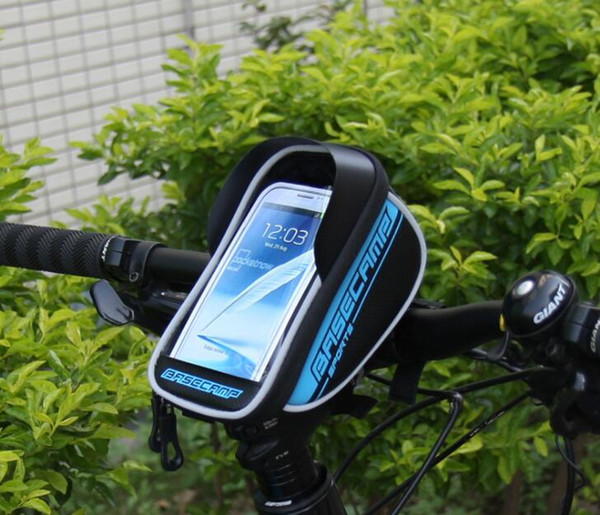 Bicycle Bags Bicycle Front Tube Frame Cycling Packages ,Cycling Frame Bag Phone Mount Holder For iPhone 6 6plus Below 5.5 Inch Front Bags