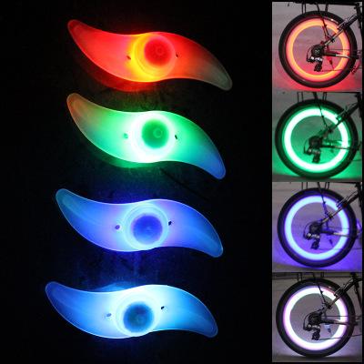 New Bike Bicycle LED Wheels Spokes Lamp wheel Lights Motorcycle Electric car Silicone 4 colors flash alarm light cycle accessories