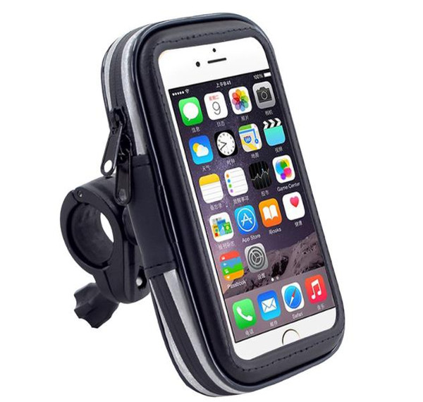 Universal Bicycle Motorcycle Phone Holder Mobile Stand For Samsung iPhone GPS Bike Moto Holder Waterproof Bag Bike Accessories